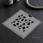 کفشور 404SM مربع درب استیل مات 10*10 کفشور 404SM مربع درب استیل مات 10*10